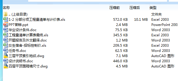 i777-女生宿舍楼预算编制—清单计价法