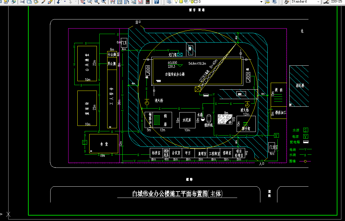 i804-白城伟业办公楼结构、施工设计-9层9323平米