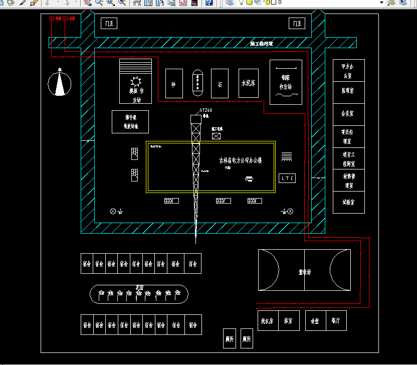 i807-吉林省电力公司办公楼结构、施工设计-9层，9427平米