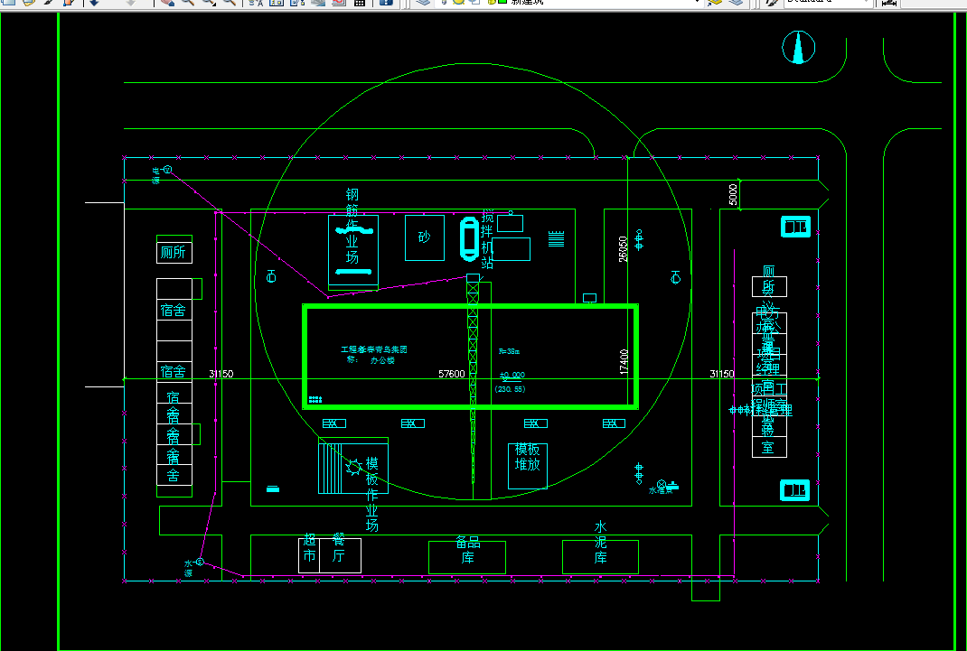 i819-长春青鸟集团办公楼结构、施工设计-8层8380平米
