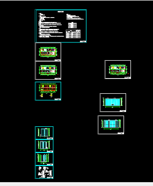 i948-大学五层教学楼设计-4265平米