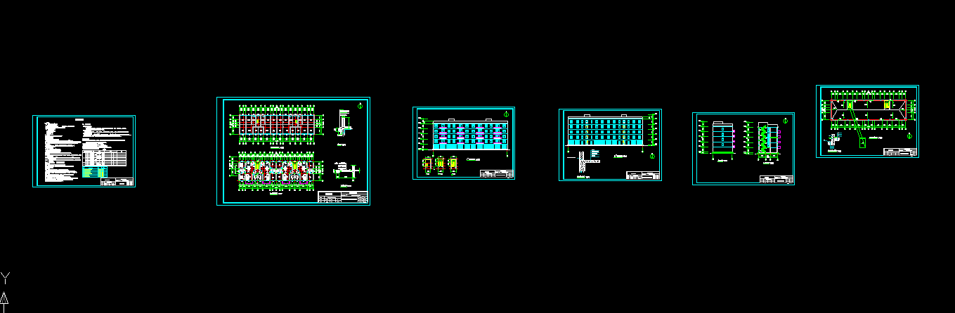 i950-和谐小区8号住宅楼设计-2397平米5层，一层车库，2单元1户型