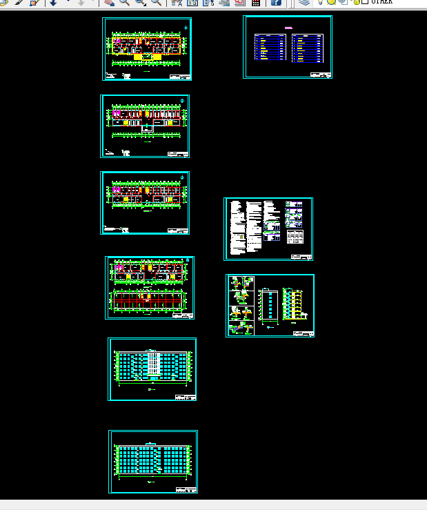 i955-七层框架结构办公楼设计-6902平米