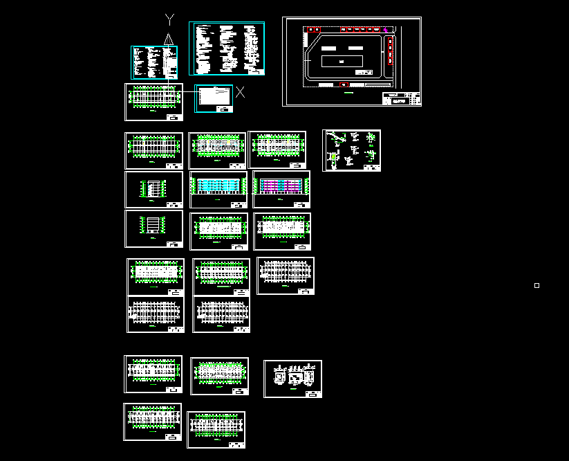 i958-阳光小区A栋住宅楼设计-】1层车库，3200平米,2单元1户型