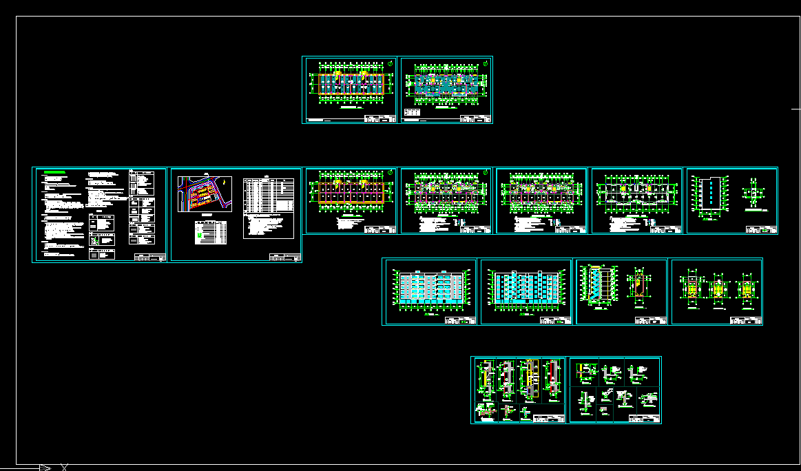 i959-怡江苑小区3号住宅楼设计-2697平米，6层，一层车库，2单元2户型