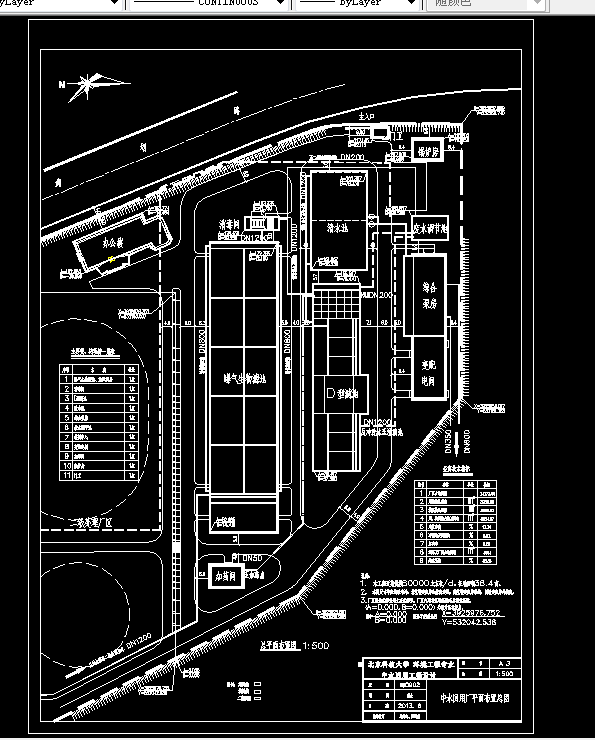 J479-黑龙江省A市60000m3d城市中水回用工程设计