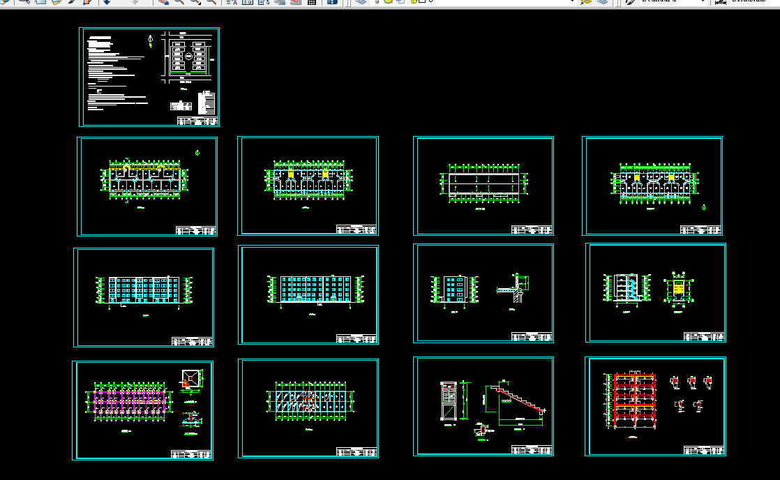 J502-青岛梦都花园住宅楼设计-5层2484平米