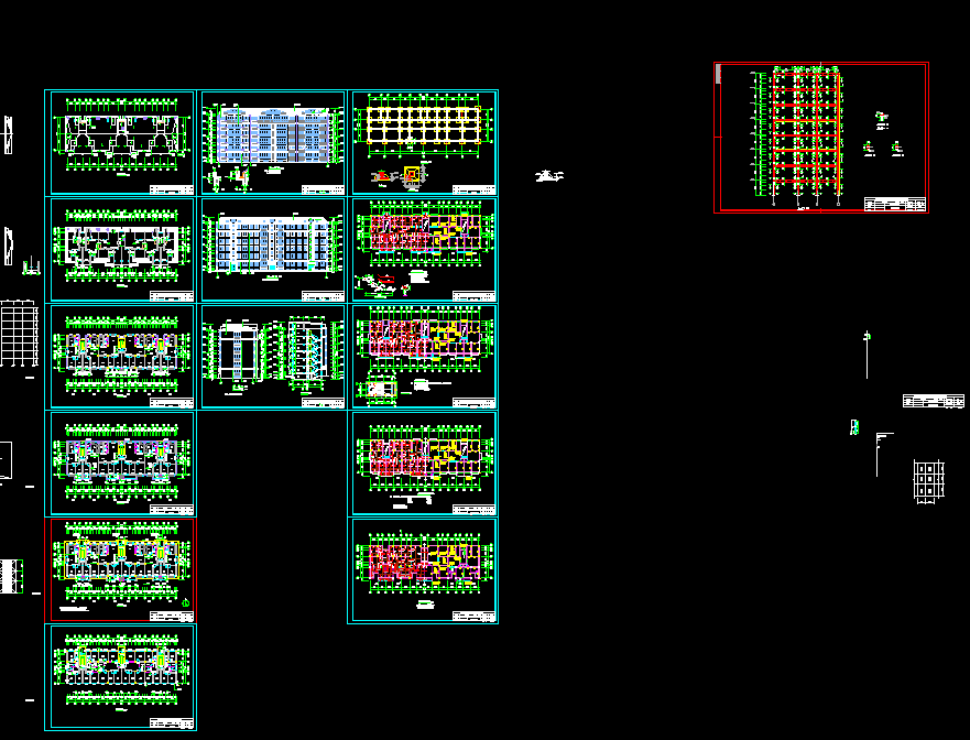 J505-潍坊凯越山庄住宅楼设计-6层，4542平米，三单元三户型带阁楼