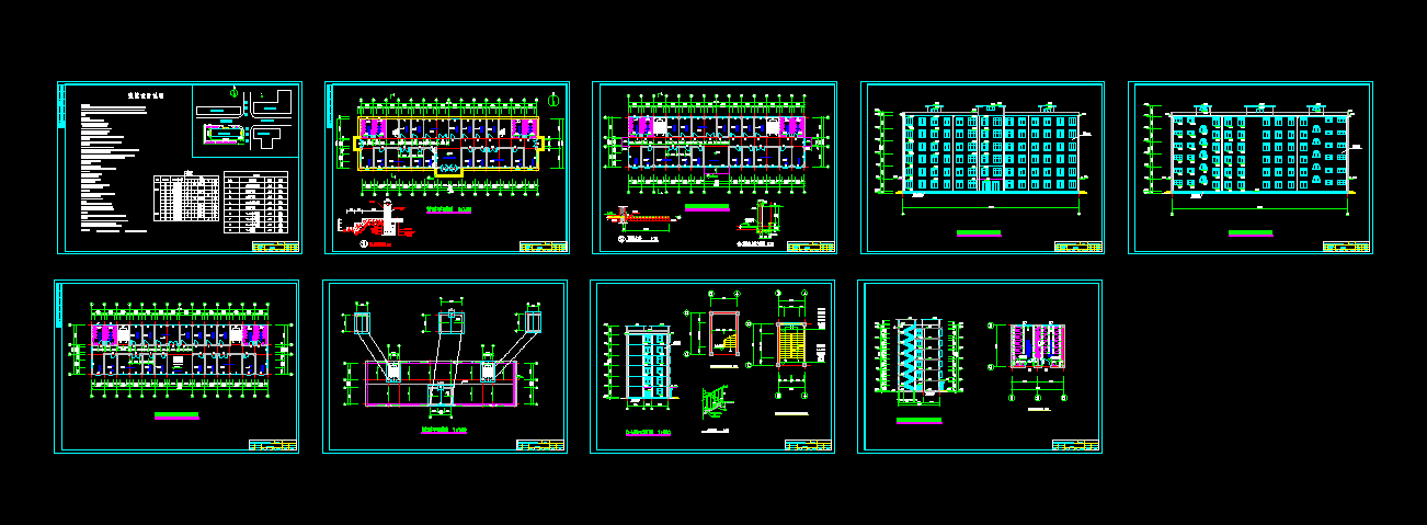 J646-桂林羽凡办公楼建筑、结构设计6层，5000平米