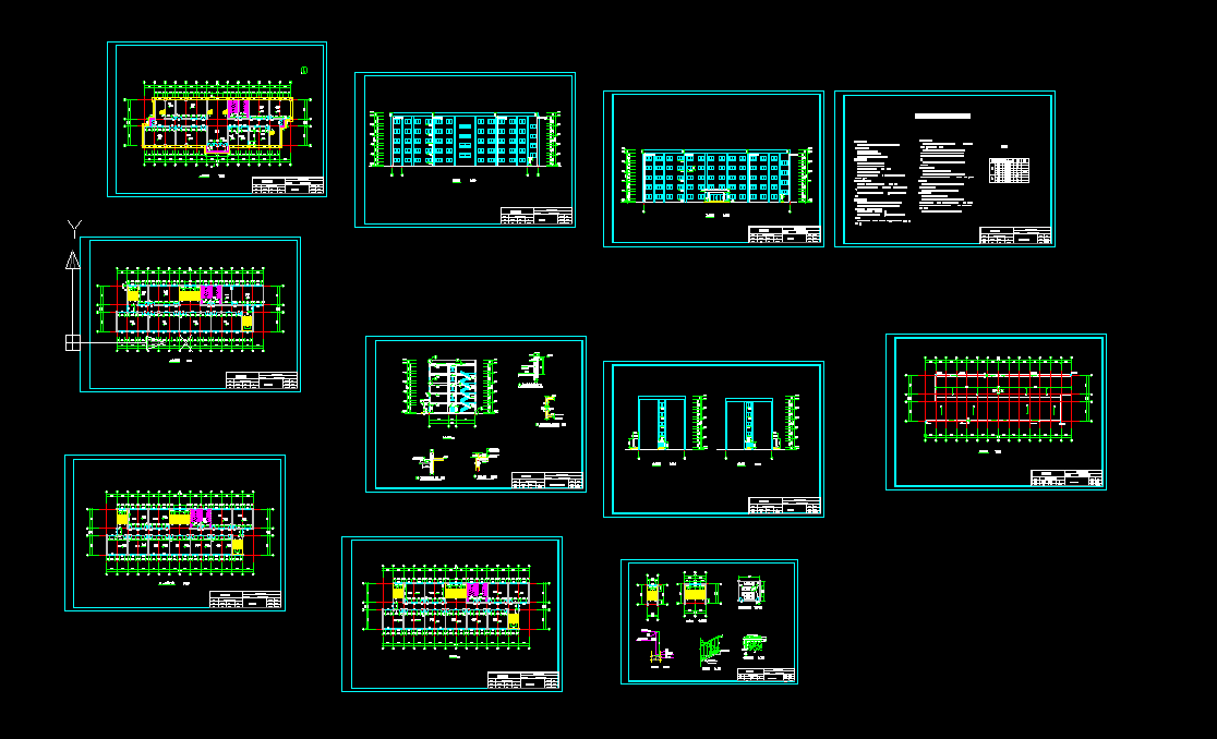 J650-华航中学五层教学楼设计-5层，4668平米