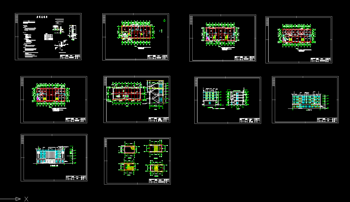 J655-南方某城市办公楼设计-4层，2000平米