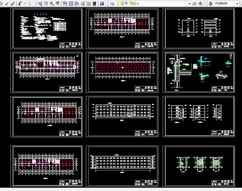J678-春城办公楼土建设计-4层，3870平米