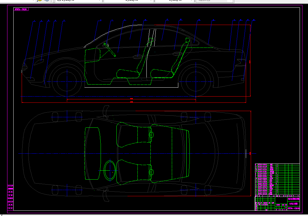 D346-HG7164乘用车总体设计