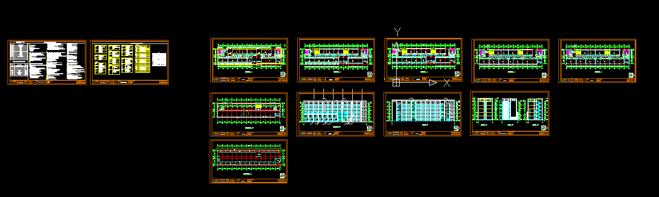 J926-扬州市某高校教学楼设计-5层，7353平米