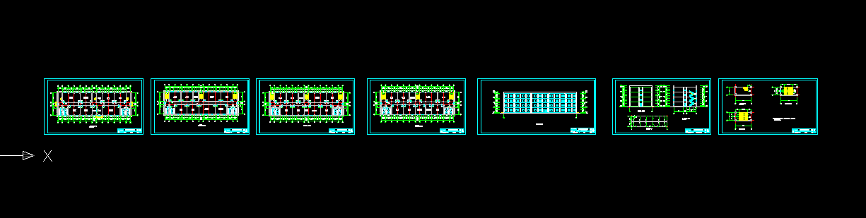 J927-中学教学楼建筑结构设计-4层，4356平米