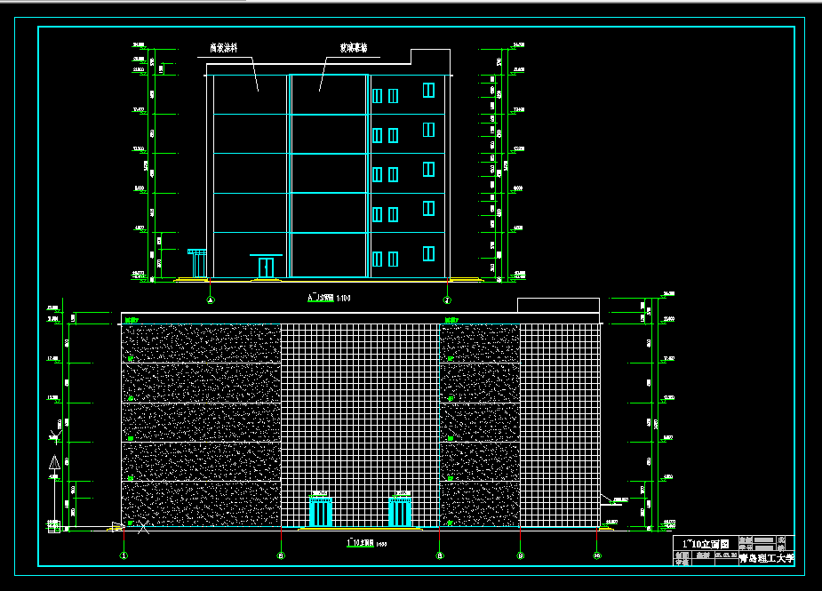 J932-烟台东方商场设计【带施工组织】5层，6575平米