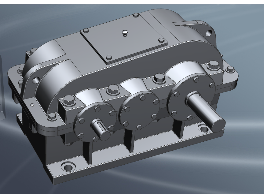 J948-电动绞车传动装置【含UG三维】T=1354V=0.5D=400二级圆柱齿轮减速器