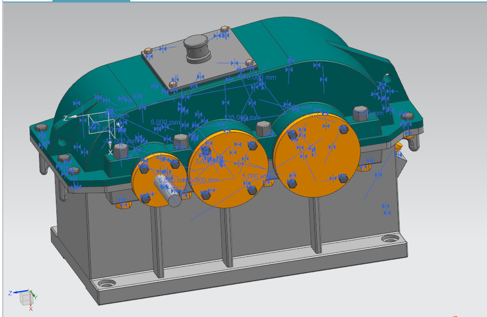 J950-电动绞车的传动装置两级展开式圆柱齿轮减速器【含UG三维】F=5000V=0.5D=400-
