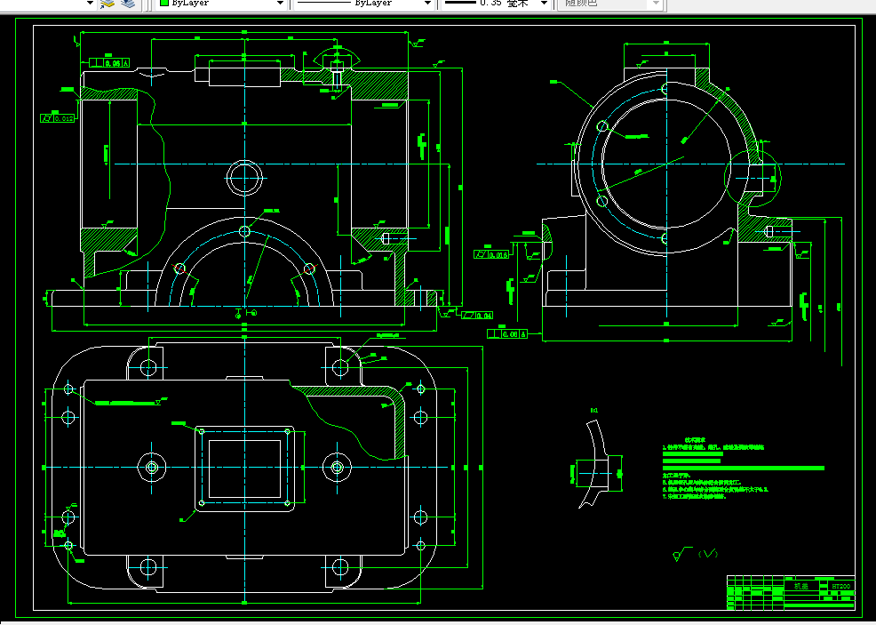 D347-HWT200-1100减速器机盖加工工艺规程编制及夹具设计