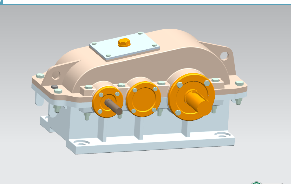 J959-电动绞车传动装置二级展开式斜齿轮减速器【含UG三维】F=5000V=0.5D=400
