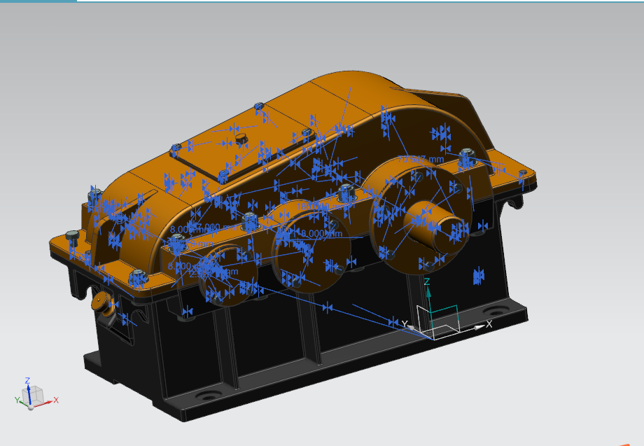 J970-展开式双级斜齿圆柱齿轮减速器【含UG三维】F=4500V=0.54D=400