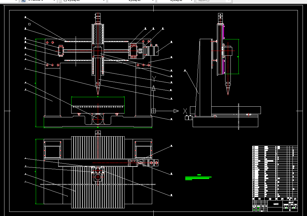 K036-龙门数控火焰切割机设计