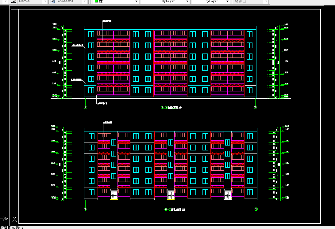 K048-某小区六层框架结构住宅楼设计3500平米（三单元2户型）