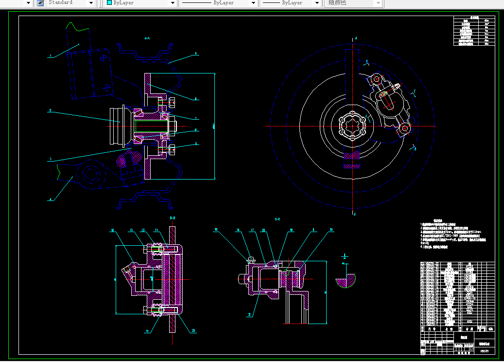 K053-捷达汽车浮动钳盘式制动器制动器设计