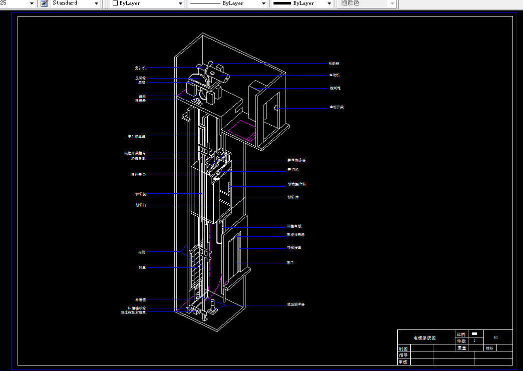 K067-四层乘客电梯的PLC控制-四层电梯
