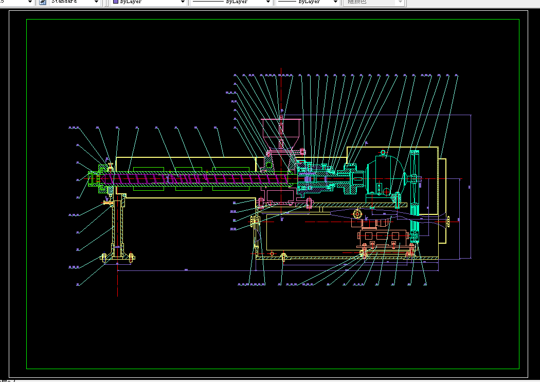 K072-φ120卧式单螺杆挤塑机设计