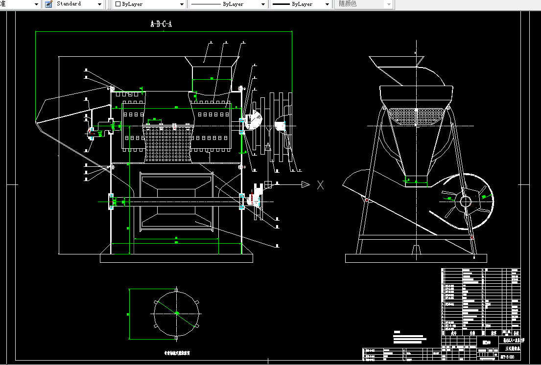 K098农业机械学课程设计-玉米脱粒机的总体设计-喂入量5kg