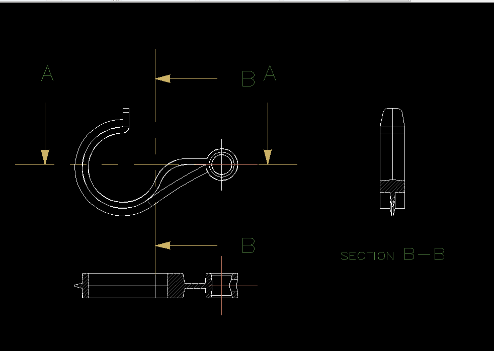 K138-塑料挂钩注塑模具设计