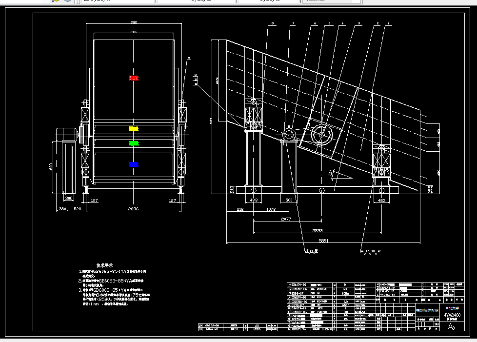 D358-4YA2460振动筛设计