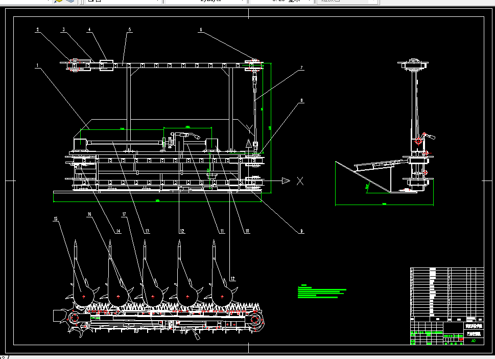 D361-苎麻联合收割机设计