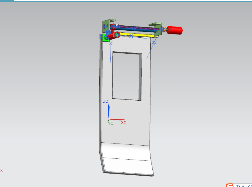 K244-轨道车辆塞拉门传动及携门装置设计[含UG三维图]