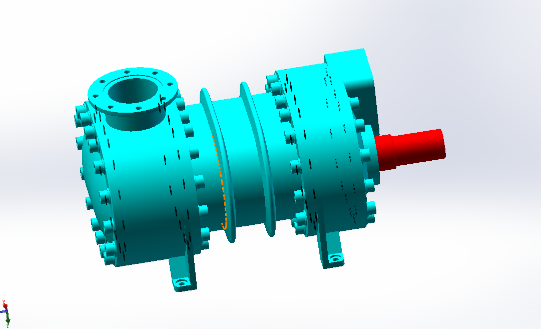 K253-螺杆压缩机三维模型及ADAMS仿真[含SW三维图]