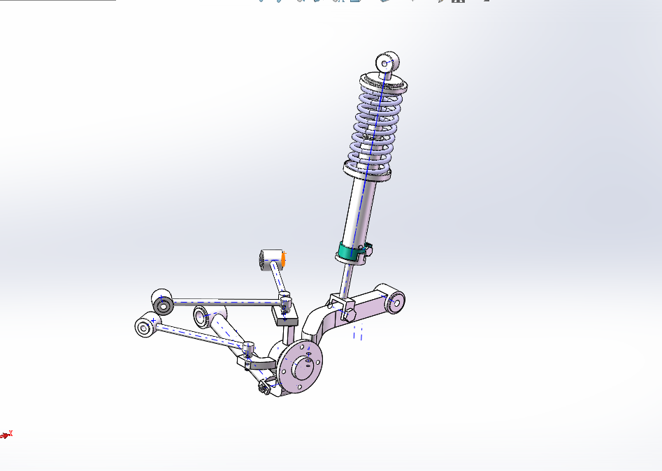 K255-越野车牧马人五连杆后悬架设计【含SW三维】adams仿真