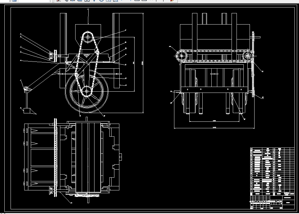 K274-一种可调式免耕播种试验架的设计