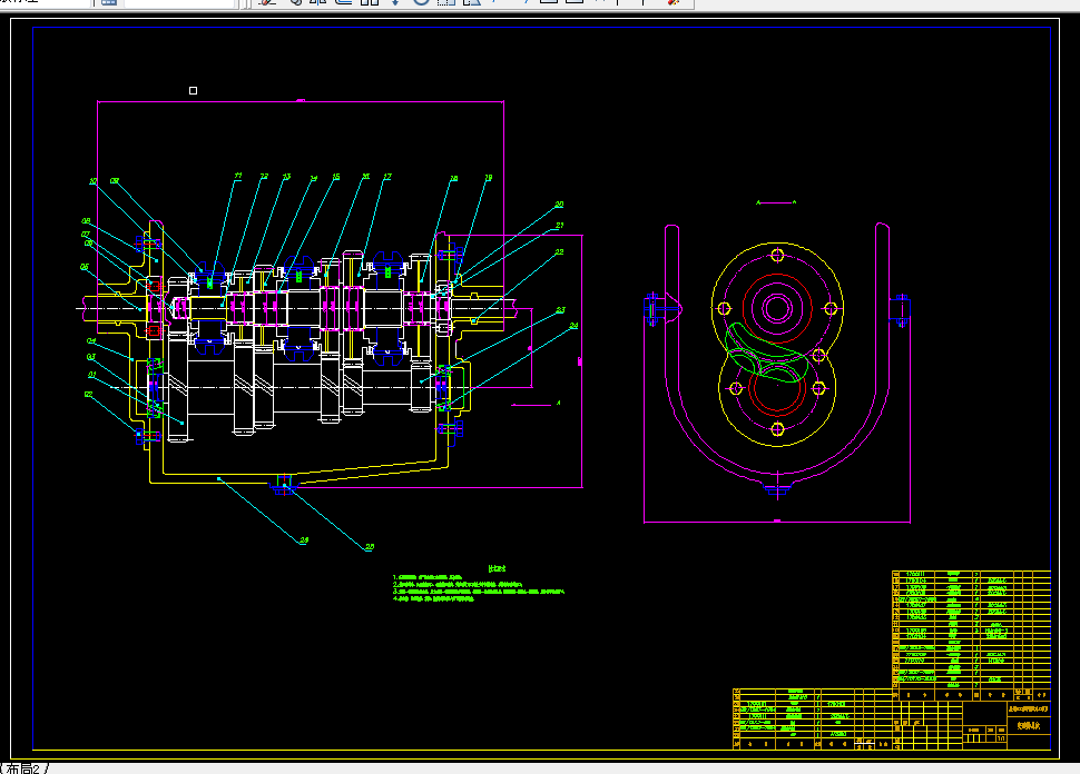 K291-三轴五档变速器课程设计 中心距78 发动机功率64KW