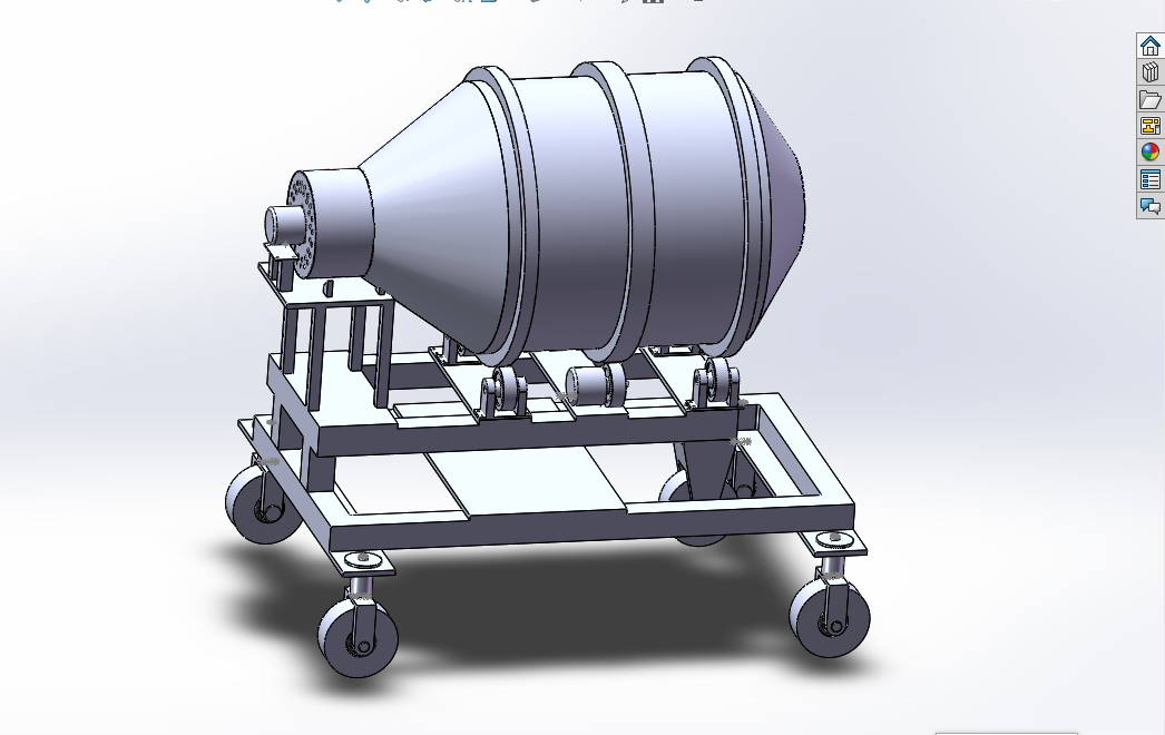 K359-移动式滚筒式烘干机设计[含SW三维图]