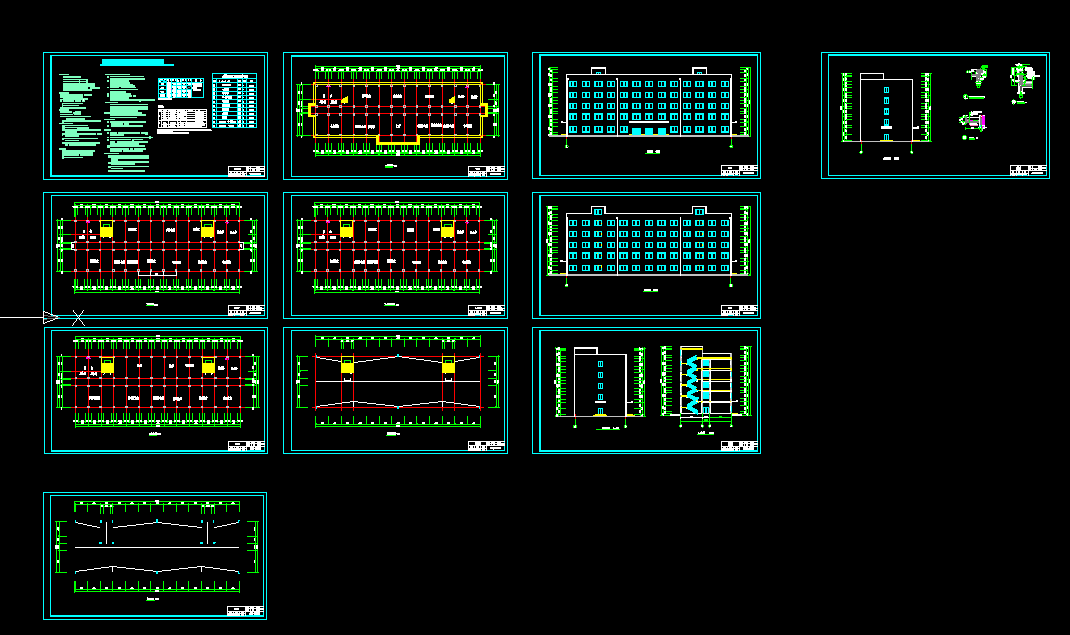 K407-登封市第一初级中学教学楼设计-5层4672平米