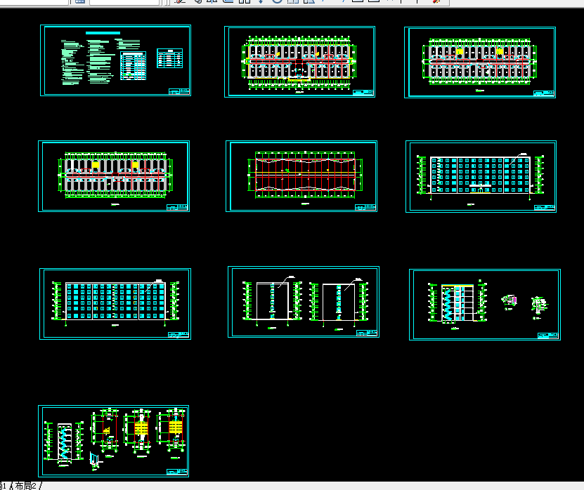 K422-虞城县第一高级中学学生公寓楼设计-6层6423平米