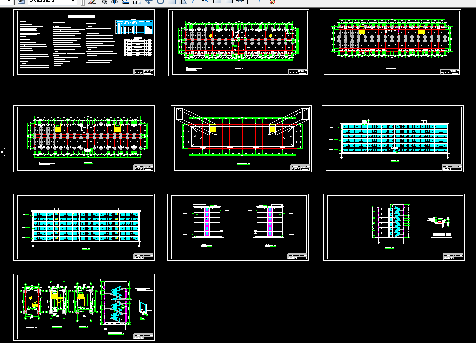 K429-洛阳师范学院学生公寓楼设计-6层6520平米