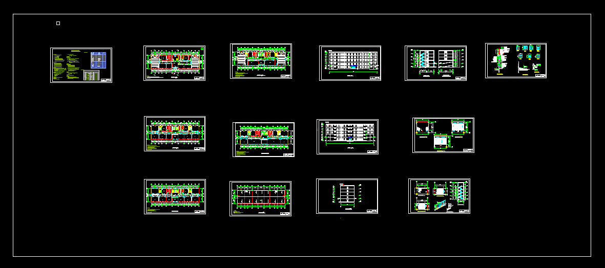 K436-郑州九中综合教学楼设计-5层4665平米