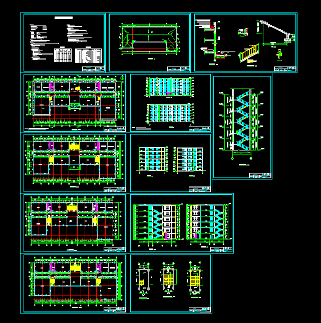 K455-郑州市第一高级中学公共教学楼设计-6层6719平米