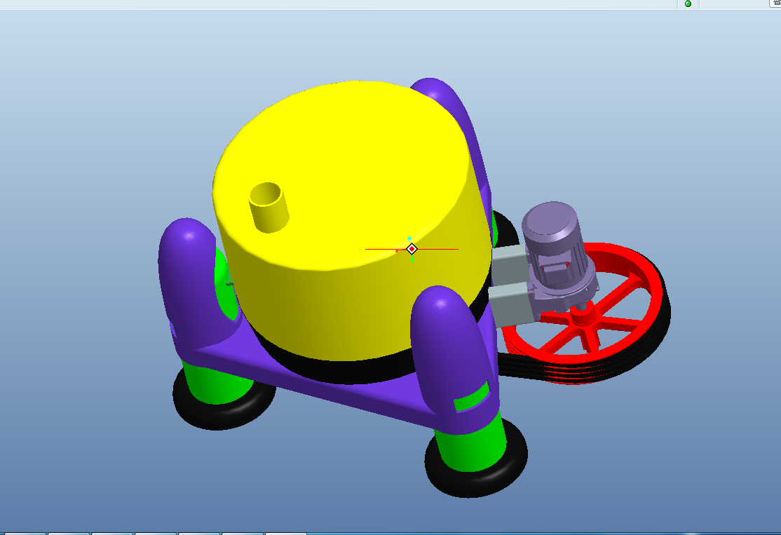 K461-SS800三足式离心机设计[含Proe三维图]