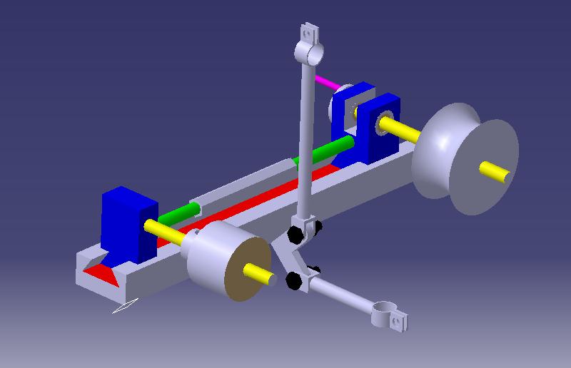 K472机械创新大赛设计-简易阴极线预紧装置设计【含catia三维】