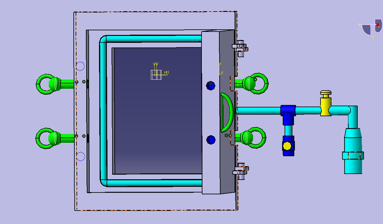 K479机械创新大赛设计-新型除尘器人孔门设计【含catia三维】