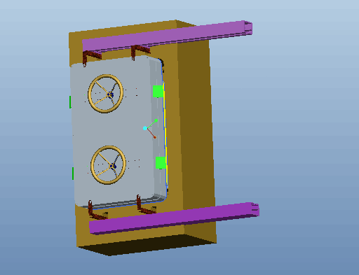 K482机械创新大赛设计作品-新型除尘器人孔门设计【含proe三维】
