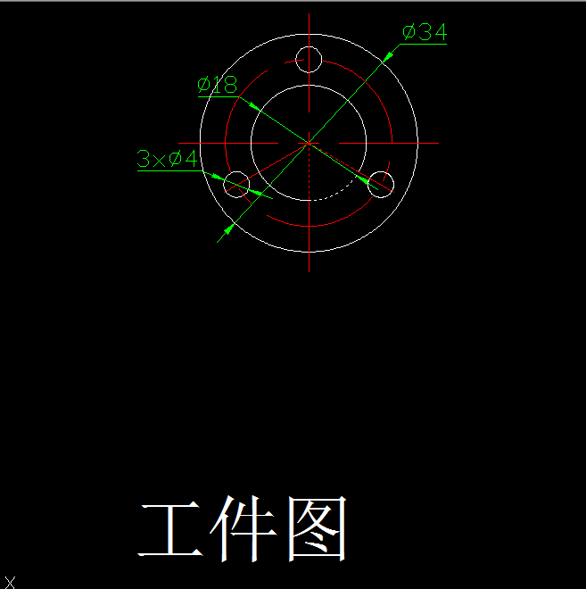 K491-圆垫片落料冲孔倒装复合模设计-外径34